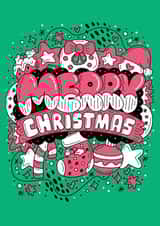 Cute Christmas Card For Family and Friends - Merry Christmas created by Harkiran Kalsi