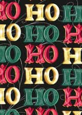 Festive and chic Christmas greetings card created by Thetypographicstudio
