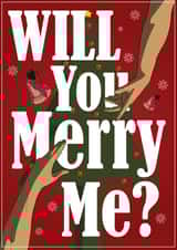classic Christmas proposal card for special beloved other will you marry me created by omar elmoudden