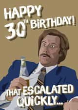 For that 30th Birthday Milestone that appeared from nowhere! created by Codfish Design