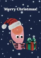 Cute Merry Christmas card for your loved one - and their stoma! created by ostique