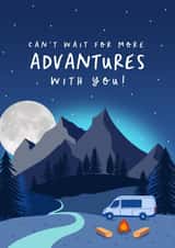 Pretty Scenic Anniversary Card / Valentines Day Card - Woodlands - Can't Wait For More Adventures With You! created by The Cake Thief