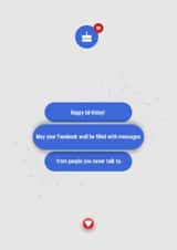 funny birthday card for Facebook  best friend who turned18. created by omar elmoudden