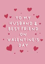 Husband and Best Friend Valentine's Day Card, Card for Husband on Valentine's created by Cake For Breakfast