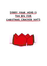Christmas Cracker Hat Funny Christmas Card created by easeupbabes