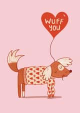 CUTE VALENTINES CARD FOR SIGNIFICANT OTHER.
DOG LOVERS VALENTINE CARD created by NICHOLA COWDERY ILLUSTRATIONS 