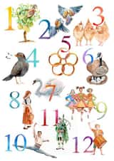 12 days of Christmas Card created by Hannah Seakins