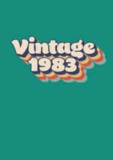 40th birthday card (vintage themed) created by Dottie Mottie