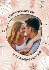 Personalised Valentines Day Photo Card created by Evie Garnett Designs - girlfriend flowers Valentines Day Personalised Photo Card 11860