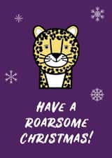Dash the Leopard Christmas Card created by Roarsome