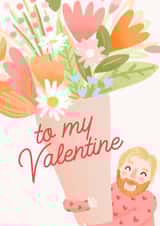 Cute Floral Valentine's Card - Significant Other - Flower Bunch created by URGHH Card Co.