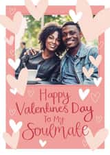 Personalised Valentines Day Photo Card created by Two For Joy Illustration - hearts love Valentines Day Personalised Photo Card 7157