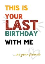 Cute birthday card for the engaged couple created by Helen Taylor