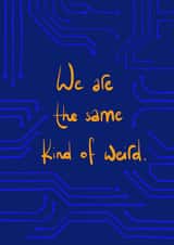 Valentine's Day card for partner – Hinge dating app – we are weird together. created by Tough Love