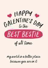 Valentine's Day Card - Galentine's - Best Bestie created by Poppy Lane