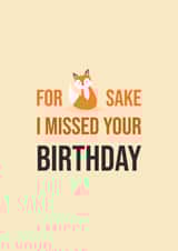 For fox sake I missed your birthday created by Nerios