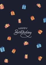 Classic Birthday Card - Simple Presents and Gifts created by Happy Quote