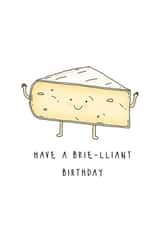Cute Cheese Brie Birthday Card created by Elena Smith