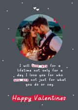 Personalised Valentines Day Photo Card created by LynseyLovez - male female Valentines Day Personalised Photo Card 22064