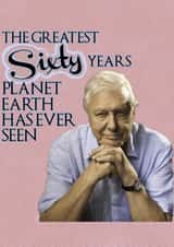 David Attenborough 60th Birthday Card created by Kayla Coxell