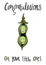 New Baby Twins Peas in a Pod Card created by TS Wolfe