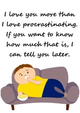 Funny Anniversary or Valentines card for your significant other. created by Laughable Letters