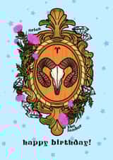 Fun Birthday Card - Aries - Signs Of The Zodiac created by The Modest Lobster