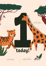 Cute Birthday Card - Child - Safari - 1 created by Blush & Blossom 