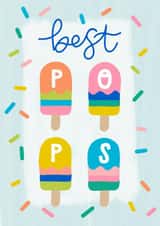 Best pops card, pops birthday card, pops Father’s Day card, pops card created by Pearl Studio