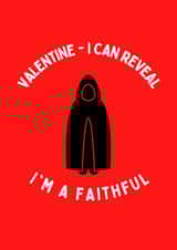 Funny The Traitors Card - Valentine, I Can Reveal I'm a Faithful created by Sam & Luna
