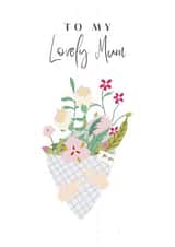 Cute Birthday/Mother's Day Card - Lovely Mum - Flower Bouquet created by Ruby and Ophelia