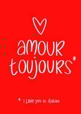 Funny Valentine's day card for your multilingual SO - language mix up created by Anita Parson Studio