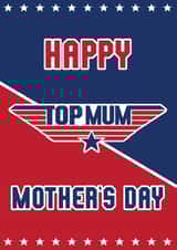 Top Gun Mother's day card, Top Mum, Funny film card, Mothers Day, Funny Top Gun created by Lucie Chapman