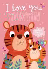 Cute Mother's Day Card - Tiger - Mummy created by Becky Down