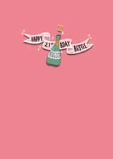 Cute Birthday Card - 21 - Bestie - Prosecco created by Greetings from Grieve