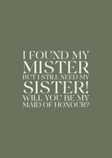 Cute Wedding Card - Will you be my Maid of Honour? created by Jamie Lindsay