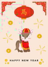 Chinese New Year | 2026 | Fire Horse Greetings Card created by @TheGrafixCat