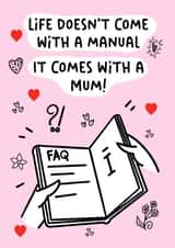 Cute Mother’s Day Card - Mum - Manual created by Jungle Beat Creations
