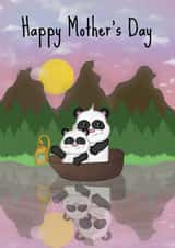 Cute Mother's Day Card - Panda created by @Cupsie's Creations