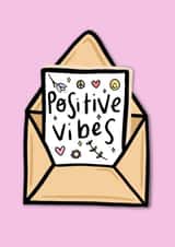 Just because card - positive vibes created by @SarahFox.Illustration