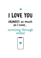 Valentines Day Vinted card created by Bex Clark - Peachy Days Design