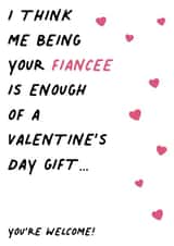Funny Valentine Card - Finacee - Gift created by IWLT