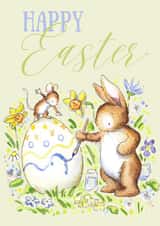 Easter bunny and mouse card created by Kate Garrett