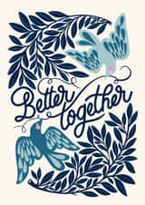 Pretty valentine’s card - Love Birds created by catantrell