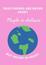 Cute Thinking of You Card - Long Distance - Friend created by AG cards