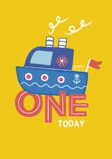 Cute, bright age card for kids created by Her Design World