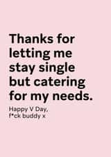 Funny Valentine's Card for Friends - Friends with benefits - Happy V Day created by Thursday