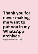 Funny Valentine's Card for Partners - Thank you for being well behaved created by Thursday