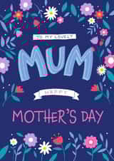 Mum - Mother's Day - Modern Bold Floral created by Dale Simpson