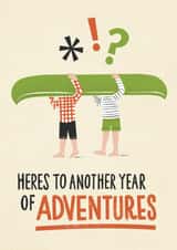 Funny Adventure Themed Valentine's Day or Anniversary card for your partner created by Bird & Co Studio